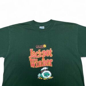 Vintage Casin Rama jackpots winner graphic green Tshirt